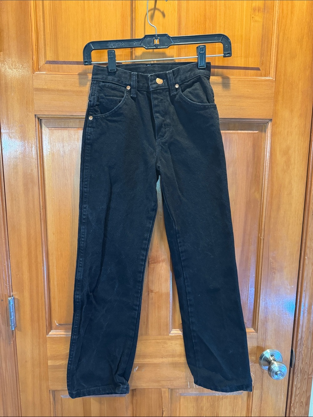 Wrangler Boys Cowboy Cut Original Black Jeans Size 10 Slim